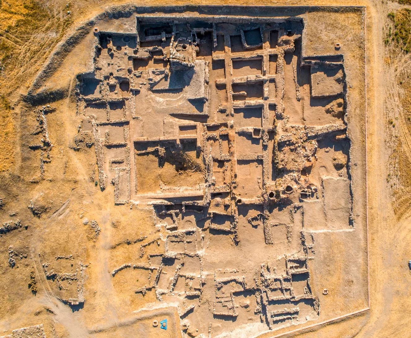 Kültepe / Kaneş kazı alanının kuşbakışı görünümü